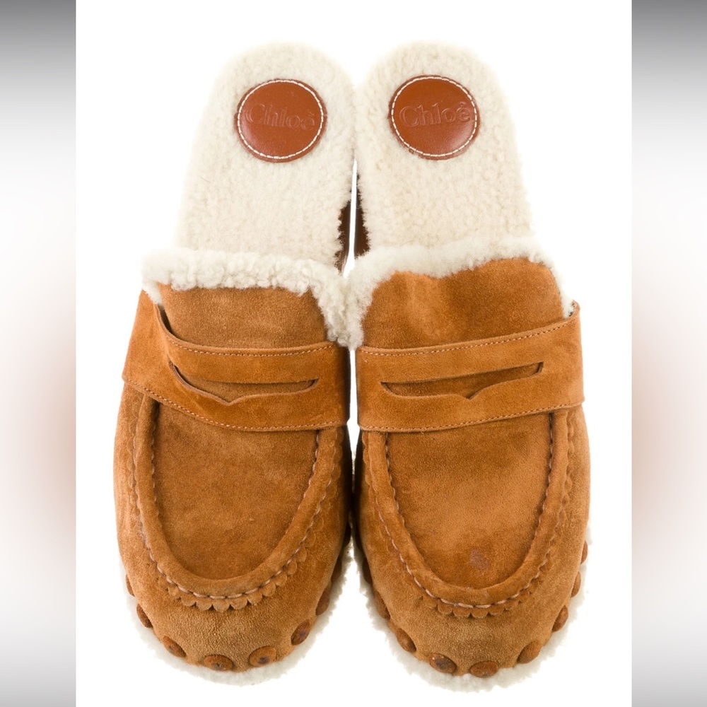 Chloe Joy Clog Mules with shearling interior
